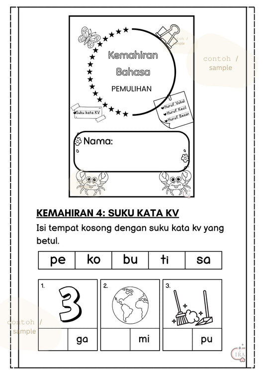 Kemahiran 4 Suku kata kv