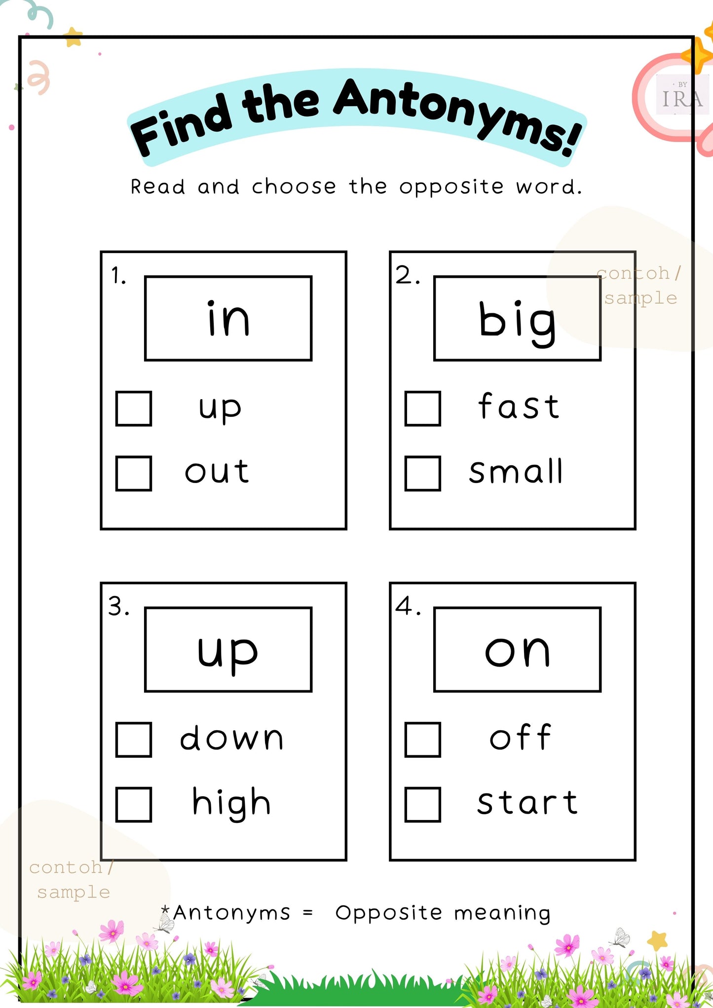 Easy English for Early Learners (Fun with Words)