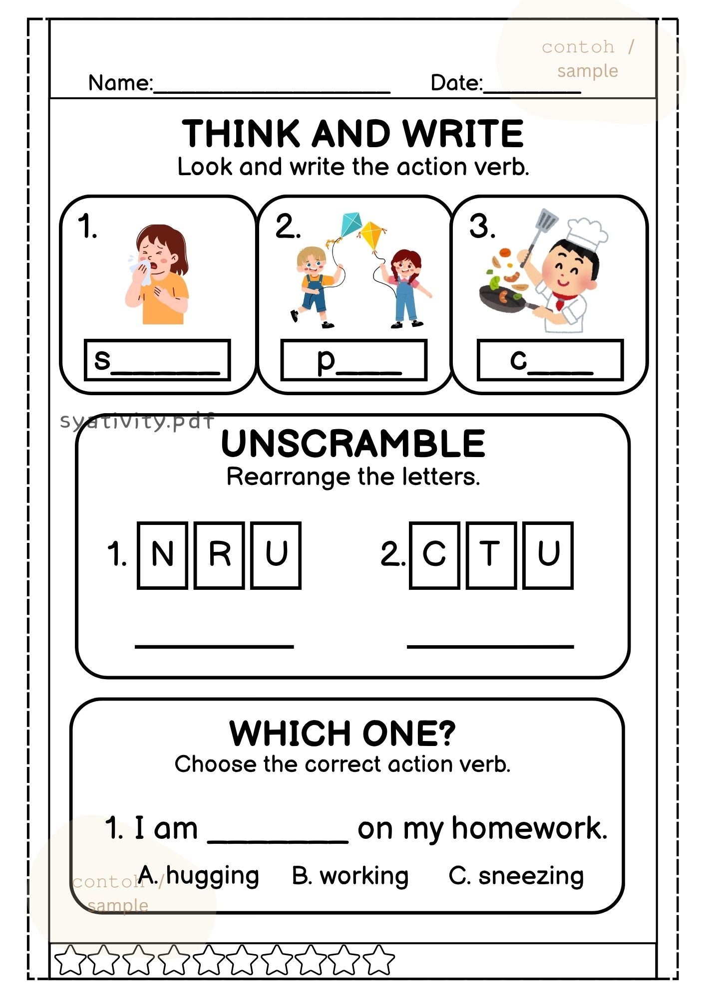 Action Verbs