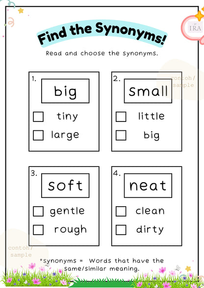 Easy English for Early Learners (Fun with Words)